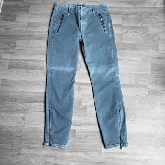 Mother Crop Zip Muse Jeans Size 25 Gray - Picture 1 of 6